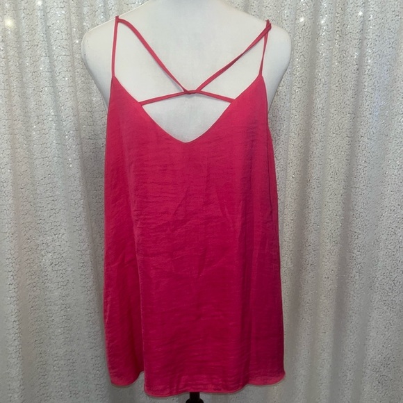 Naked Zebra Tops - Hot Pink Strappy Tank